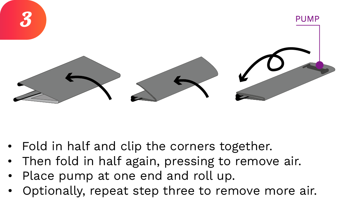 Image for pack up of omega tent step 3